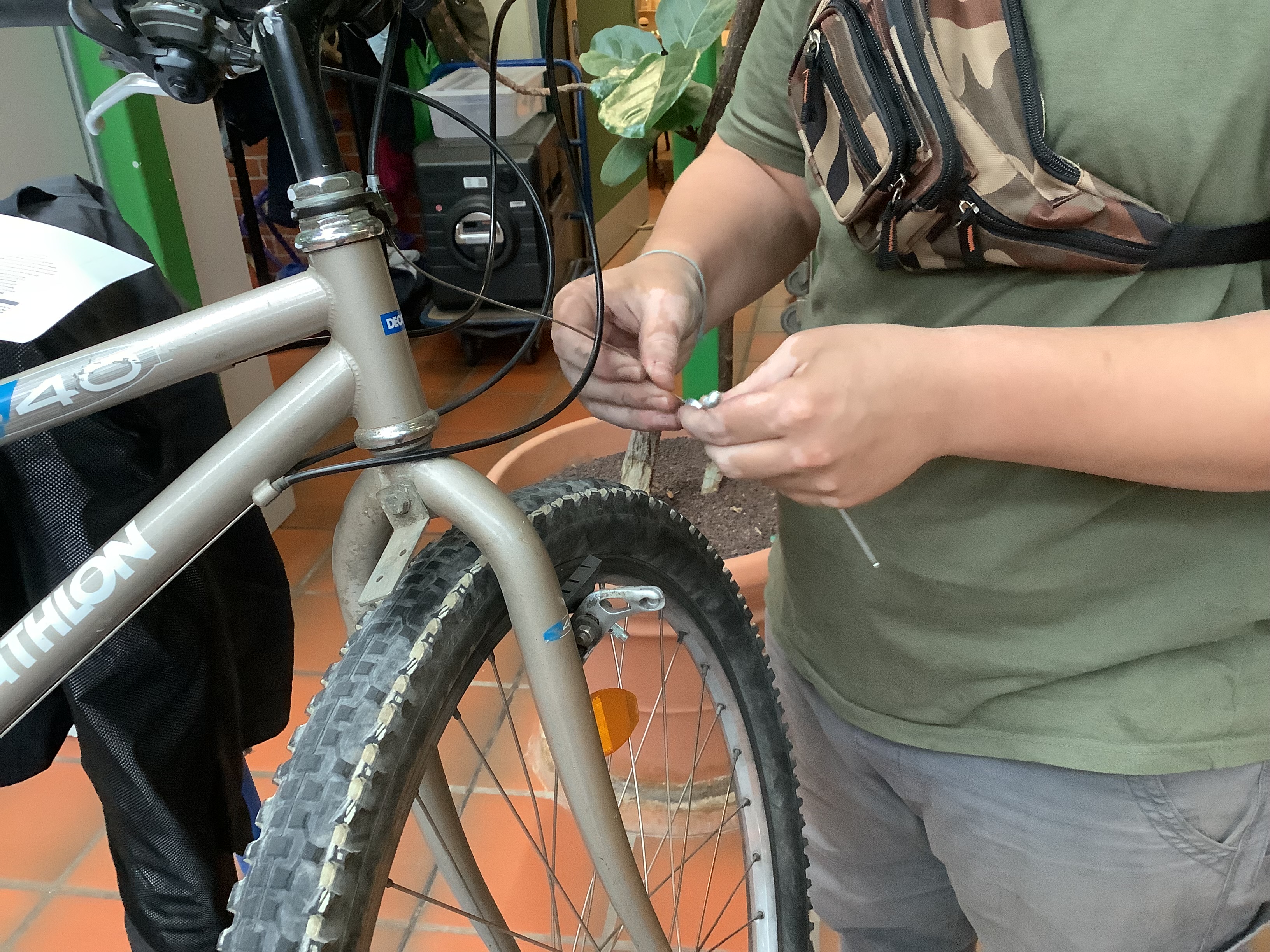Reparatur und Wartung eines Fahrrads